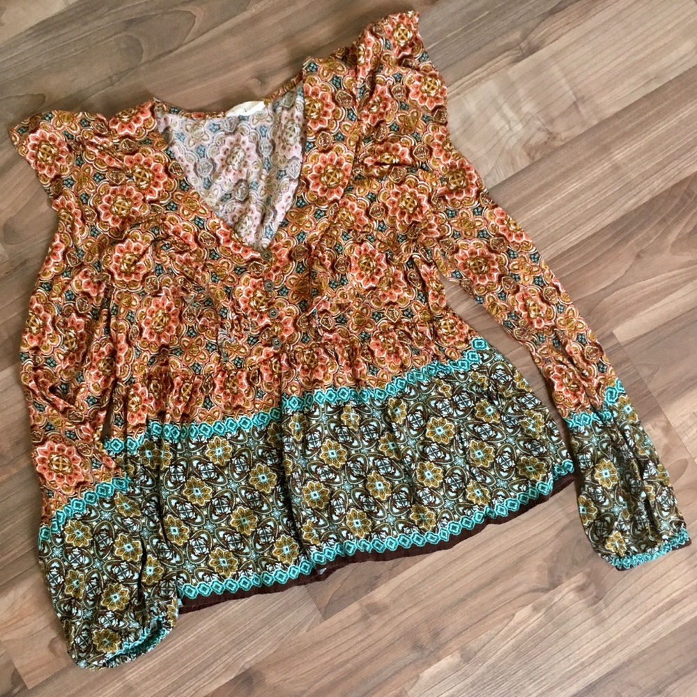 Altar’d State Babydoll Peasant Blouse